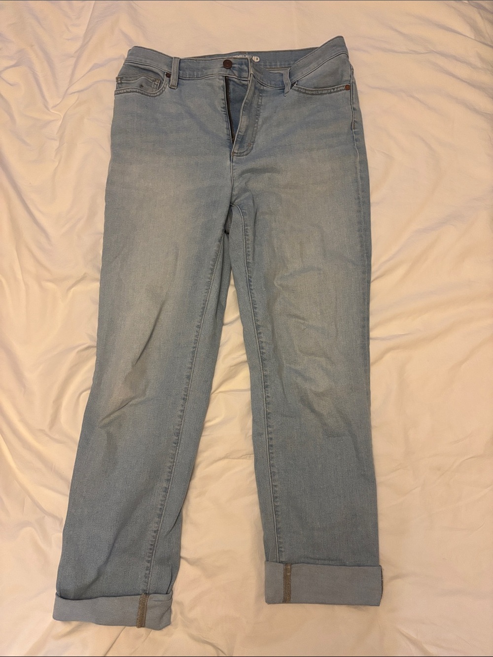 Lands' End Light Blue Boyfriend Jeans
